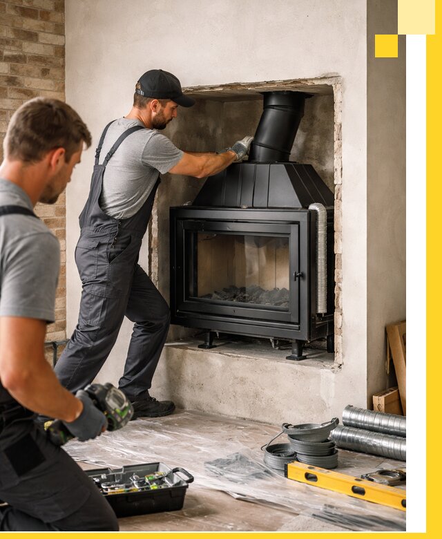 Установка каминных топок в Сатке: монтаж, подключение