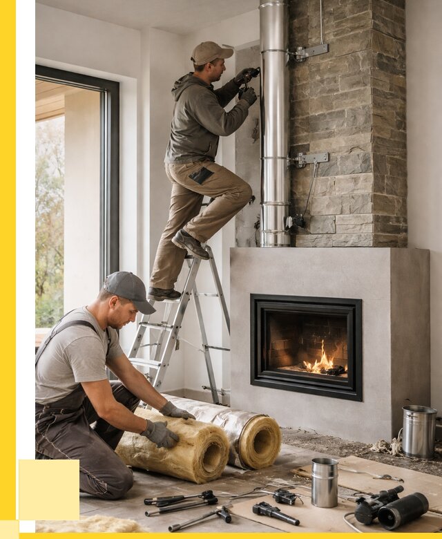 Монтаж дымоходов для каминов в Сатке от 15516 р. ЭриданСтк