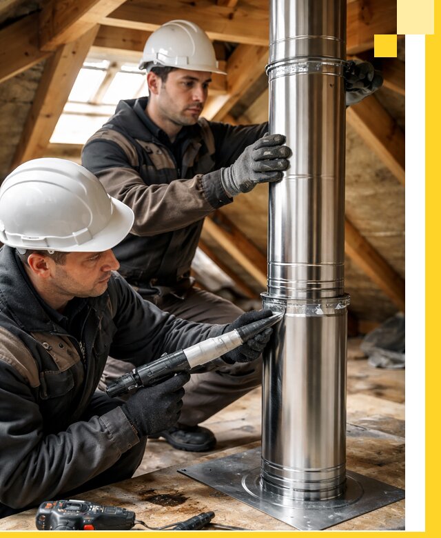 Монтаж дымоходов для каминов в Сатке с гарантией качества
