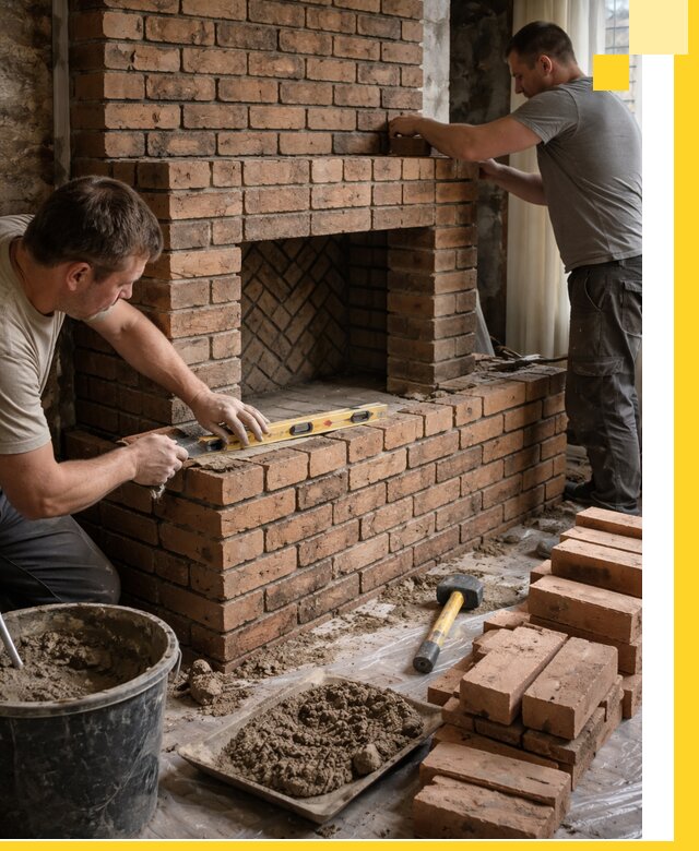 Изготовление и установка кирпичных каминов в Сатке