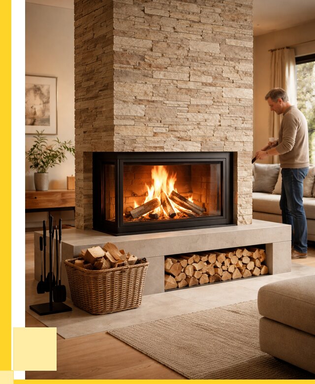 Дровяной камин под ключ в Сатке от 206880 р. | ЭриданСтк