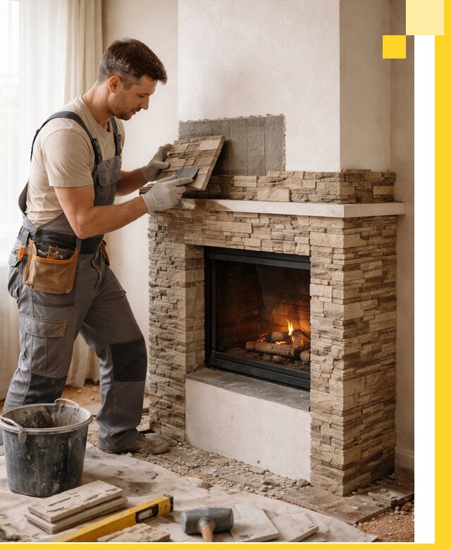 Изготовление и монтаж каминов для дома под ключ в Сатке