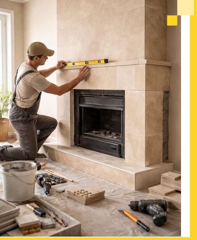 Установка и монтаж каминов в частном доме под ключ в Сатке