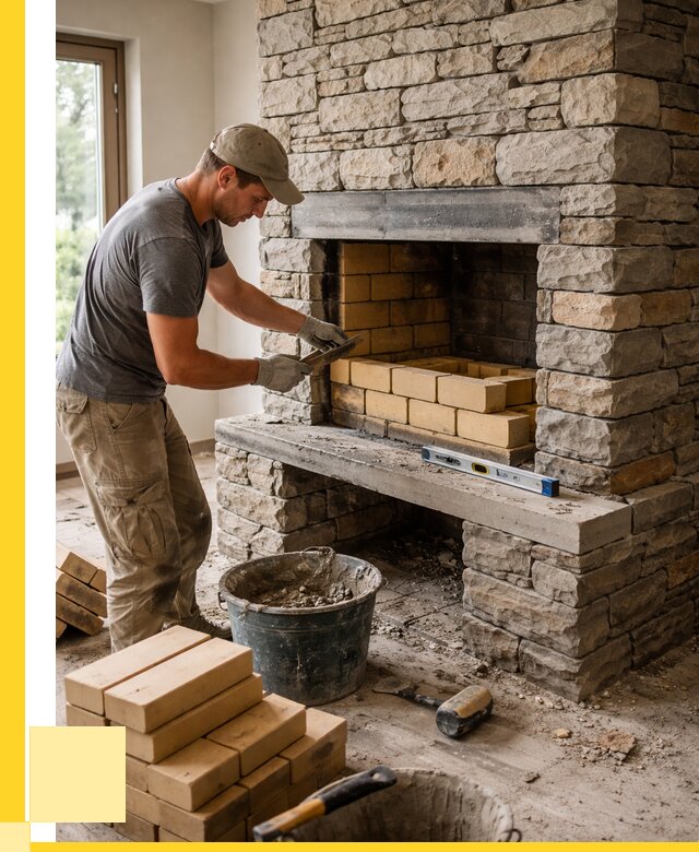 Кладка каминов и камина в Сатке от 25860 р. ЭриданСтк