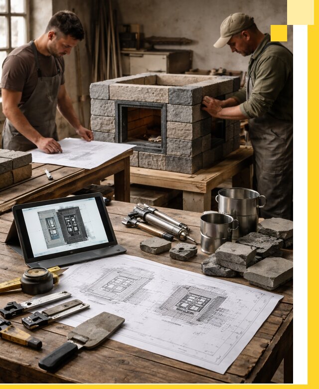 Разработка проектов печей с согласованием и монтажом в Сатке