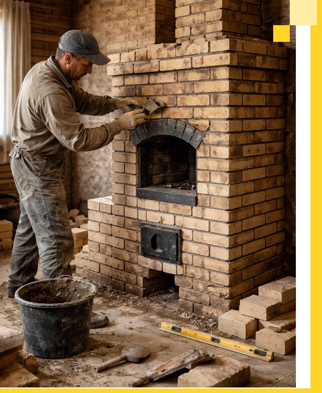 Кирпичные печи под ключ в Сатке: проектирование и кладка