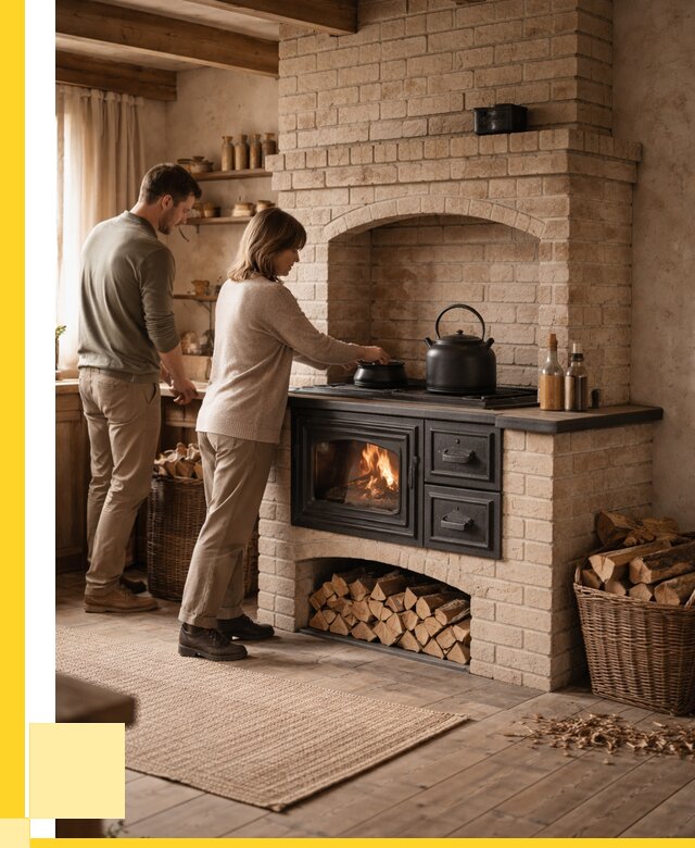 Печи с плитой в Сатке от 46548 р. | ЭриданСтк — кирпичная печь