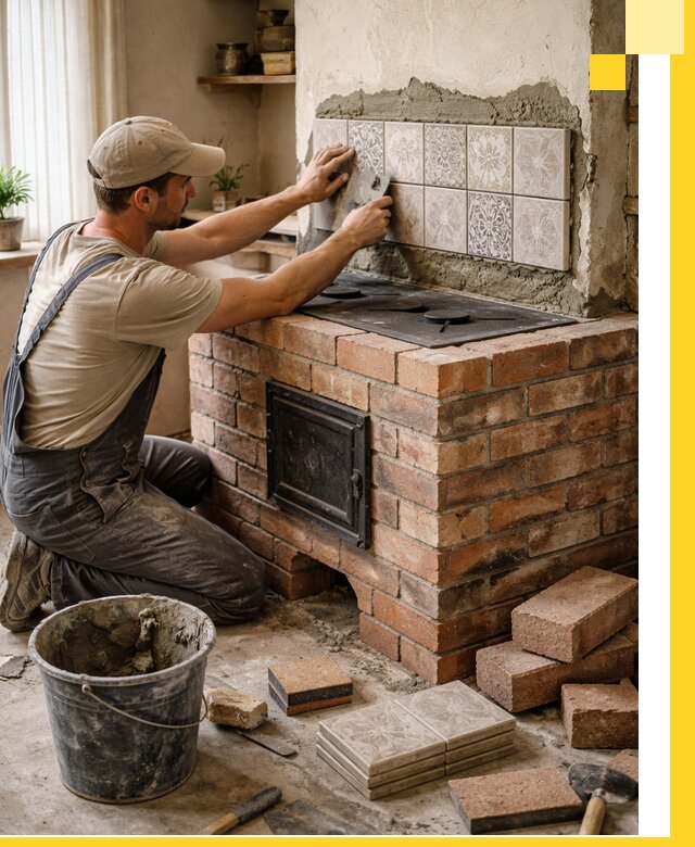 Печи с плитой на заказ монтаж гарантия и сервис в Сатке