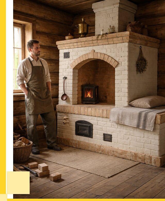 Русские печи с лежанкой под ключ в Сатке от 155160 р. ЭриданСтк