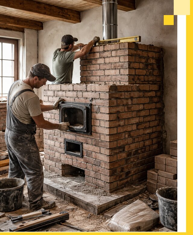 Печи для загородного дома под ключ в Сатке — монтаж и сервис