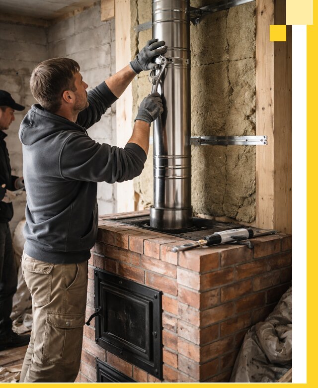 Изготовление и монтаж печей и дымоходов под ключ в Сатке