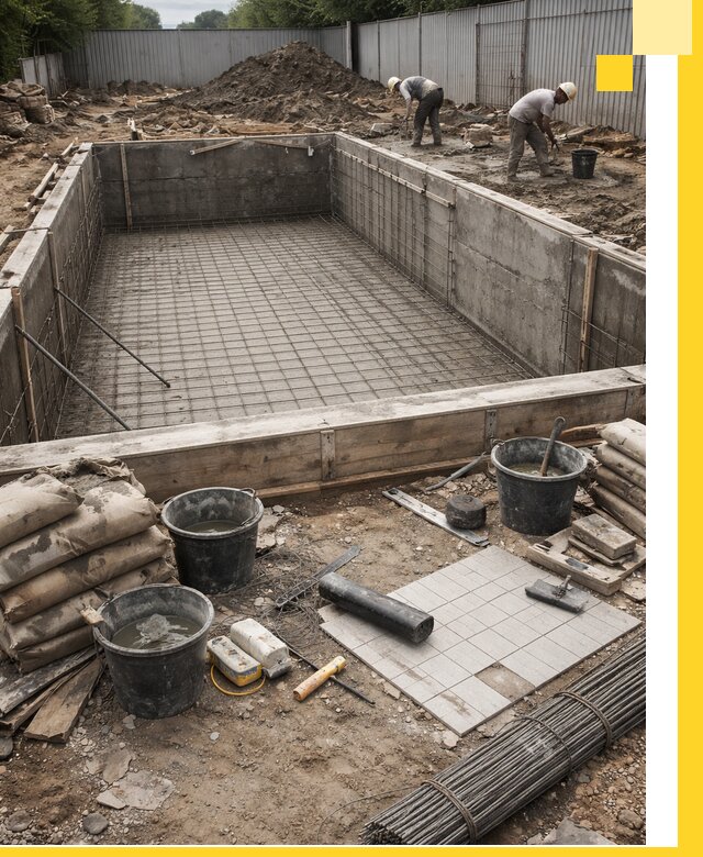 Строительство бассейнов под ключ в Сатке, дизайн и монтаж