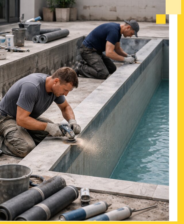 Профессиональный ремонт бассейнов под ключ в Сатке