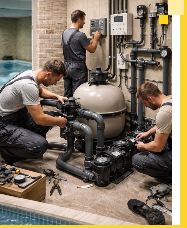 Комплексное оборудование для бассейнов под ключ в Сатке