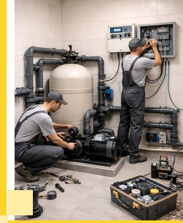 Монтаж оборудования для бассейнов в Сатке от 41376 р. | ЭриданСтк