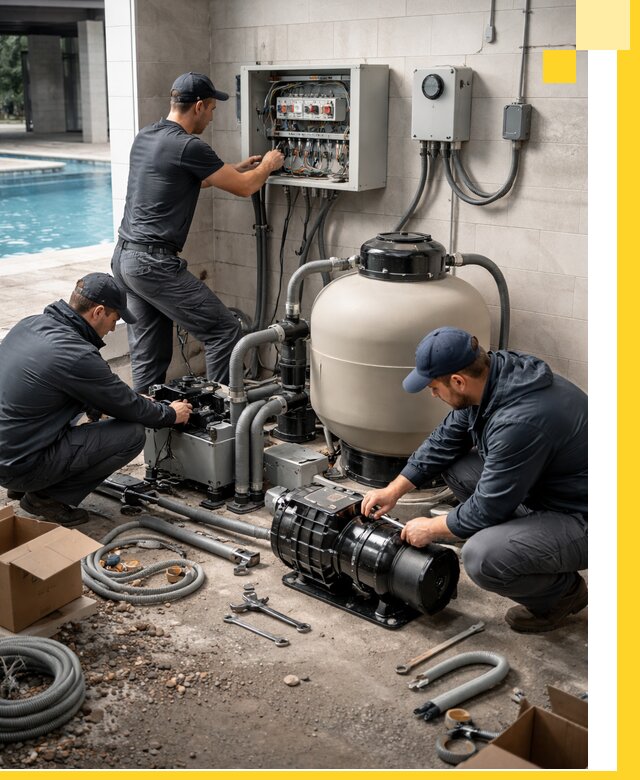 Профессиональный монтаж оборудования для бассейнов в Сатке