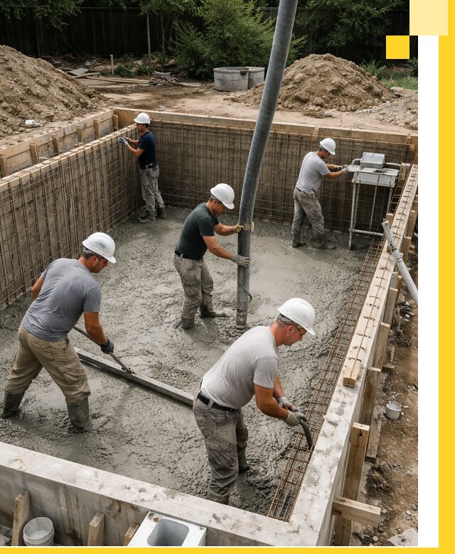 Строительство бетонных бассейнов под ключ в Сатке