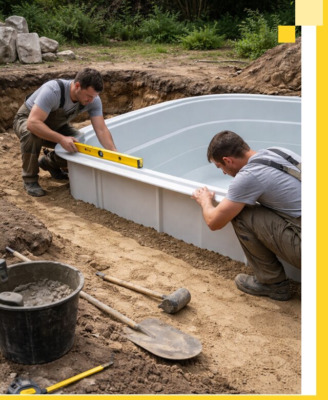 Производство и установка пластиковых бассейнов в Сатке под ключ