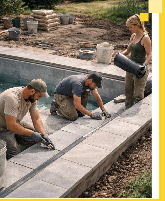 Строительство и монтаж уличных бассейнов под ключ в Сатке