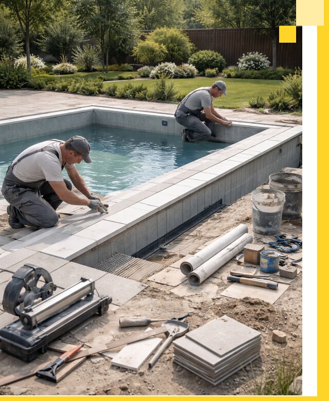 Строительство открытых бассейнов под ключ в Сатке профессионально