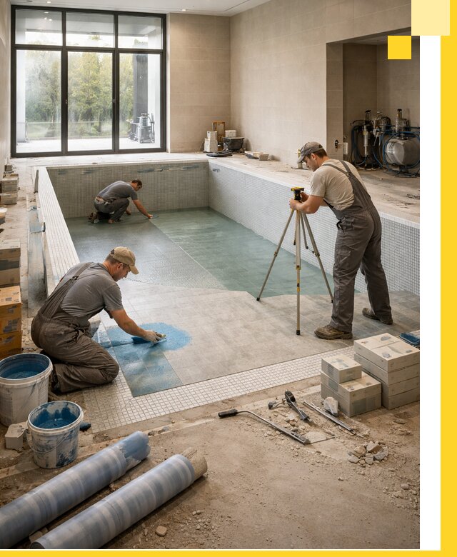 Проект и строительство закрытых бассейнов в Сатке под ключ