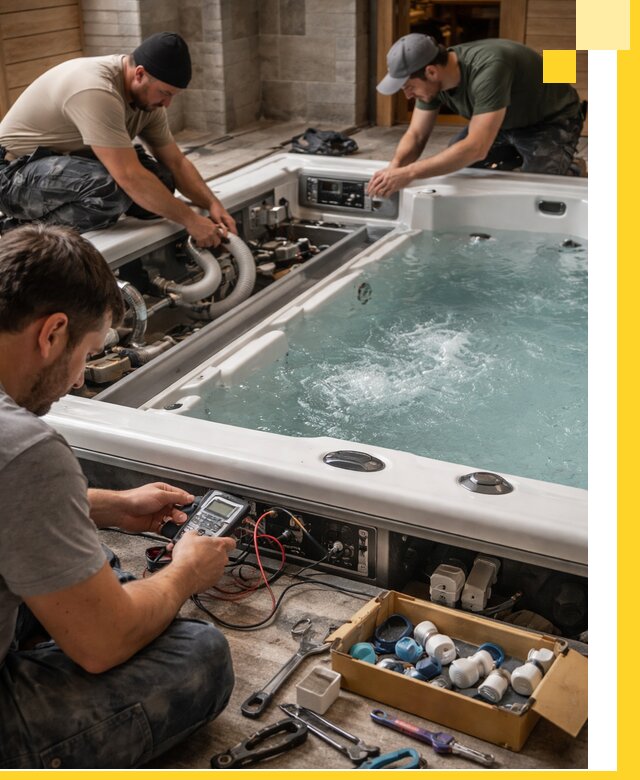 Гидромассажные бассейны под ключ в Сатке, дизайн и монтаж