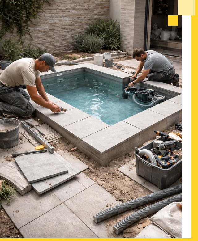 Мини бассейны под ключ в Сатке, дизайн и установка