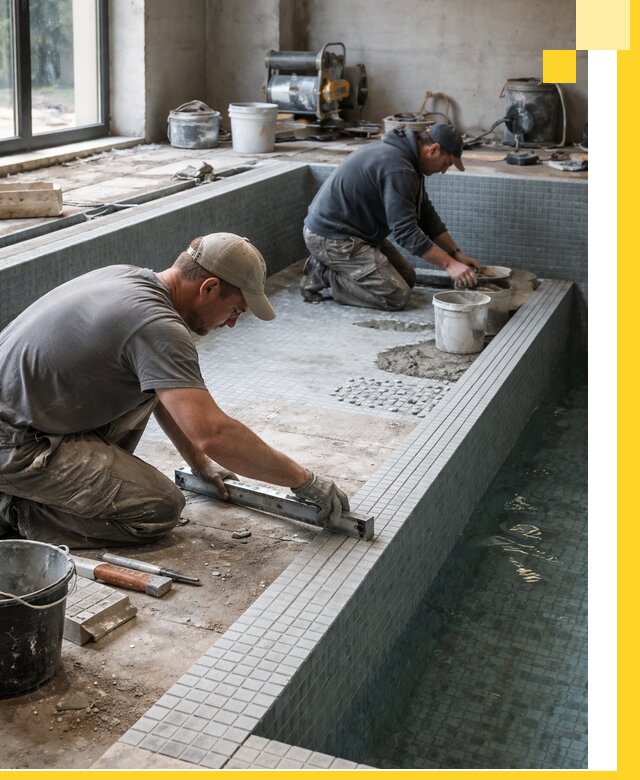 Строительство бассейна в частном доме в Сатке под ключ