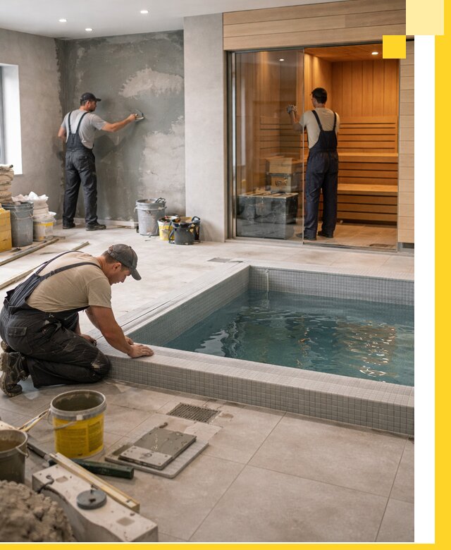 Проектирование и строительство сауны с бассейном в Сатке