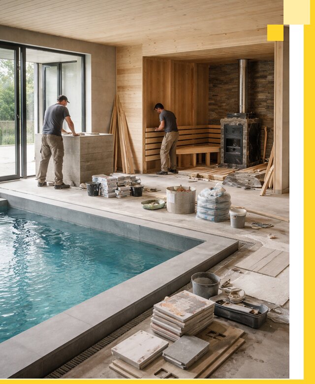 Проектирование и строительство бань с бассейном в Сатке