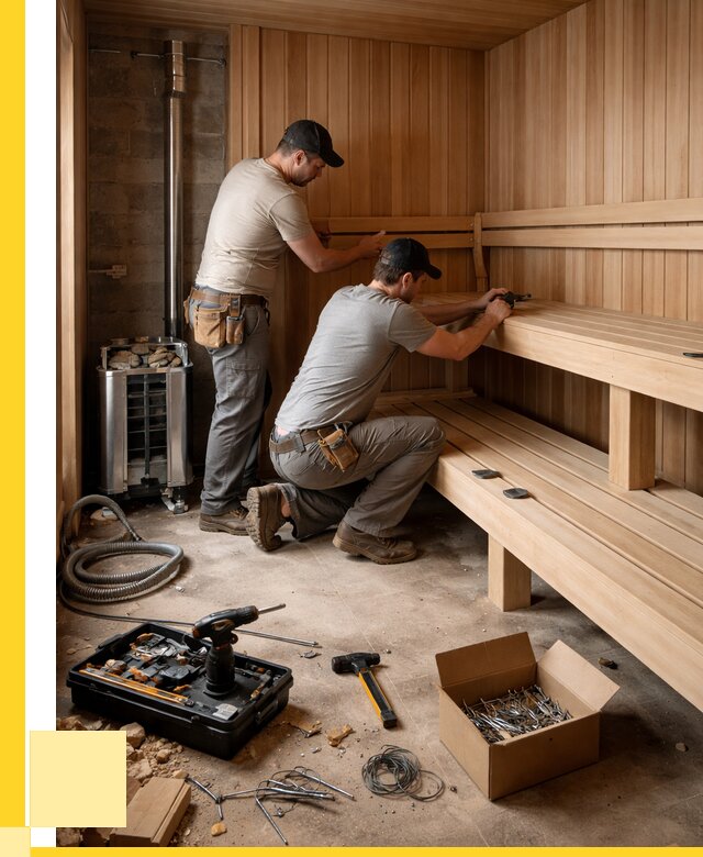 Монтаж саун под ключ в Сатке от 124128 р. | ЭриданСтк