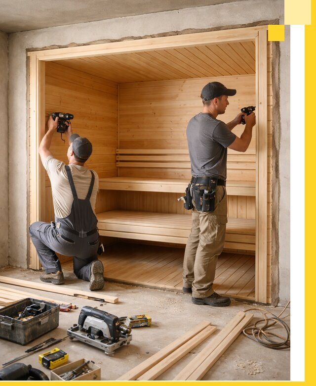 Монтаж саун под ключ в Сатке — проектирование и установка