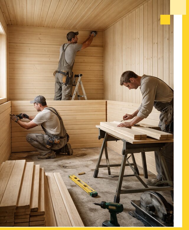 Обшивка саун в Сатке из натуральной древесины под ключ