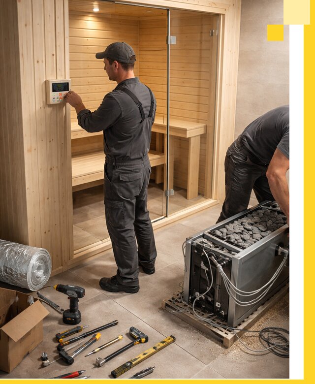 Поставка, установка и монтаж электрических саун в Сатке