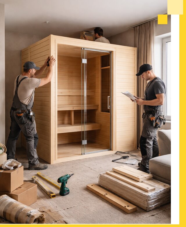 Установка и благоустройство саун в квартире в Сатке