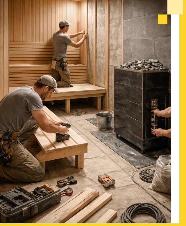 Дизайн и строительство интерьерных саун под ключ в Сатке