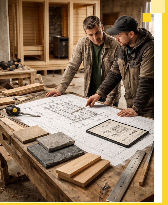 Проекты бань под ключ и планы строительства в Сатке