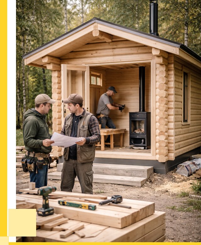 Монтаж бань под ключ в Сатке — от 206880 р. | ЭриданСтк