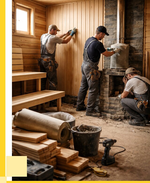 Ремонт бань под ключ в Сатке от 46548 р. | ЭриданСтк