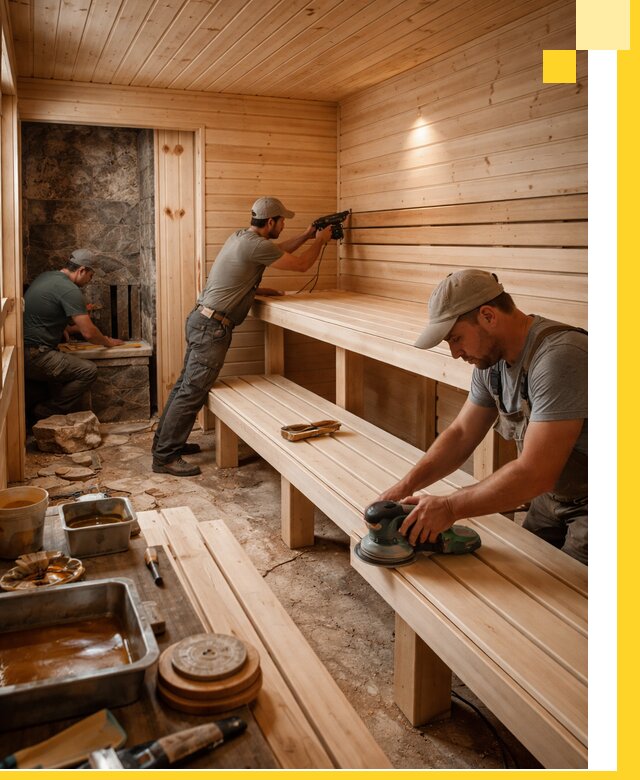 Профессиональная отделка бань в Сатке под ключ, с гарантией