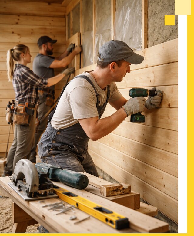 Обшивка бань под ключ в Сатке: отделка стен и потолков