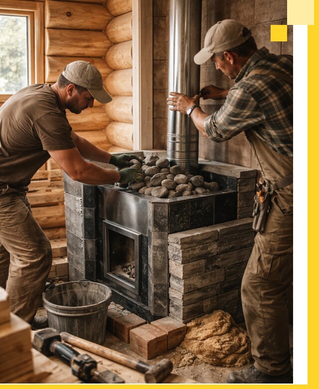 Строительство и отделка русских бань под ключ в Сатке