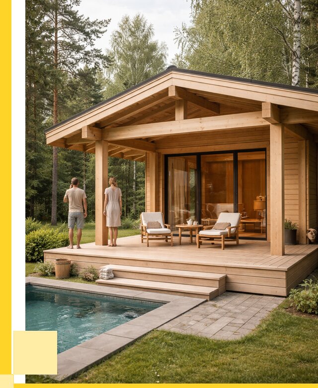 Бани с террасой под ключ в Сатке от 620640 р. | ЭриданСтк