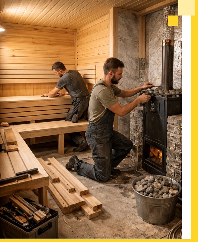 Дизайн и строительство интерьеров бань под ключ в Сатке