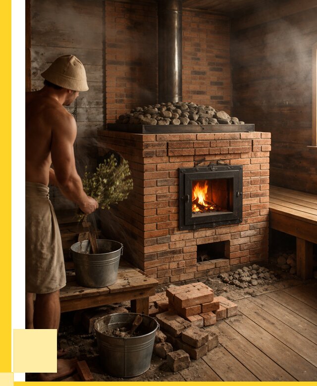 Кирпичные банные печи в Сатке от 93096 р. | ЭриданСтк
