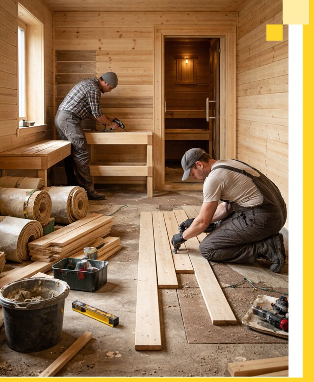 Индивидуальный проект бани с комнатой отдыха под ключ в Сатке