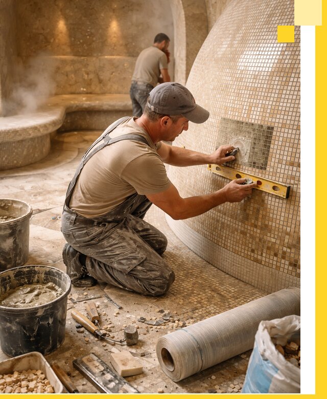 Хамам под ключ в Сатке: проектирование, строительство, отделка