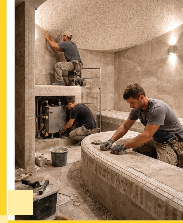 Монтаж хамамов под ключ в Сатке от 258600 р. ЭриданСтк