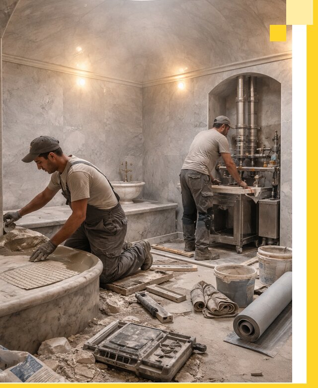 Строительство турецких бань хаммам под ключ в Сатке