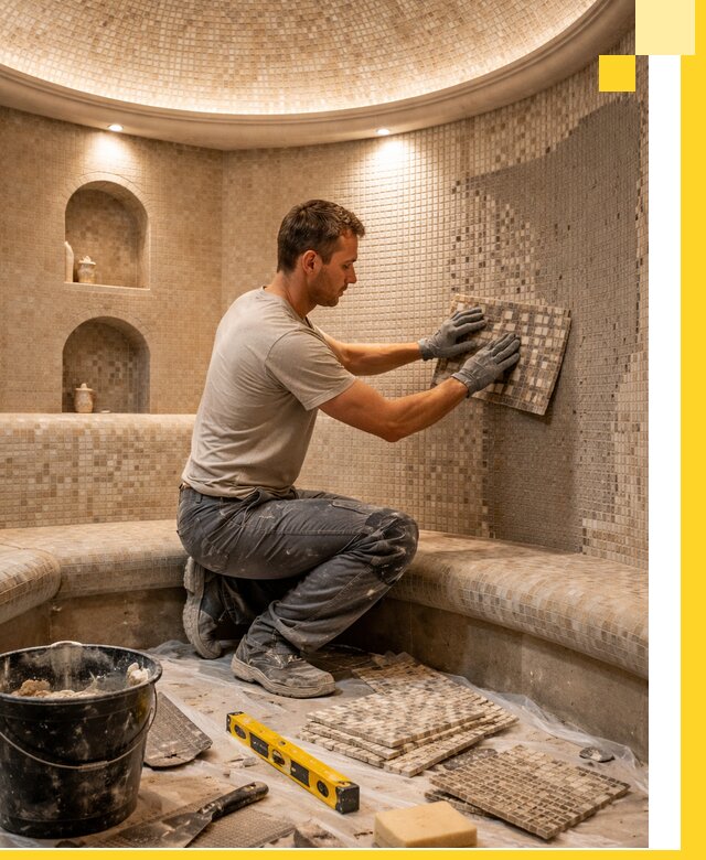 Устройство и монтаж домашнего хамама под ключ в Сатке